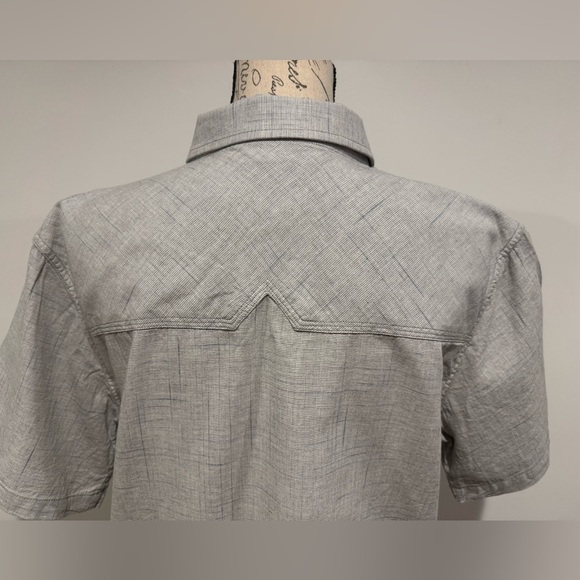 Moonshine Spirit Shirt Men’s Medium Gray Pearl Snap Button Up Casual Western - Picture 4 of 11